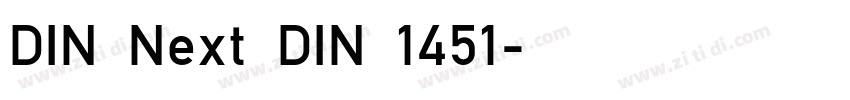 DIN Next DIN 1451字体转换 DIN Next DIN 1451字体转换